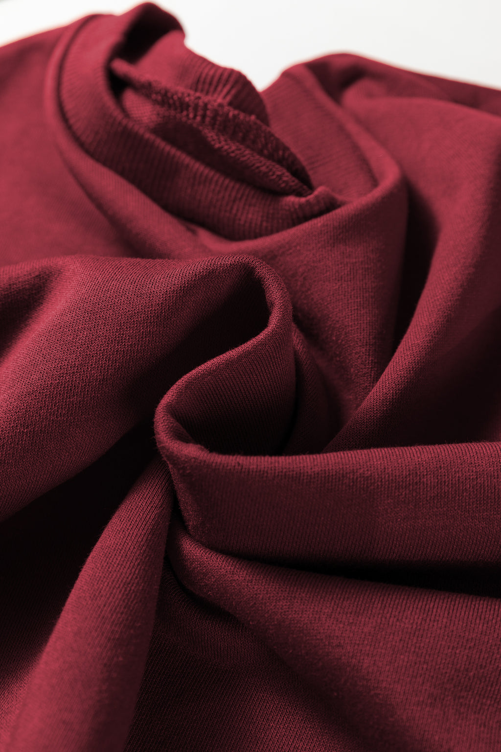 Burgundy Varsity Striped 3/4 Sleeve Pullover Drawstring Sweatpants Set