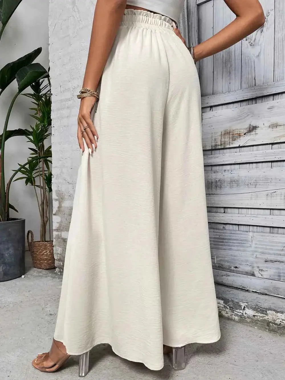 High Waist Wide Leg Pants.