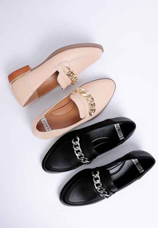POLA Leather Horsebit Loafers