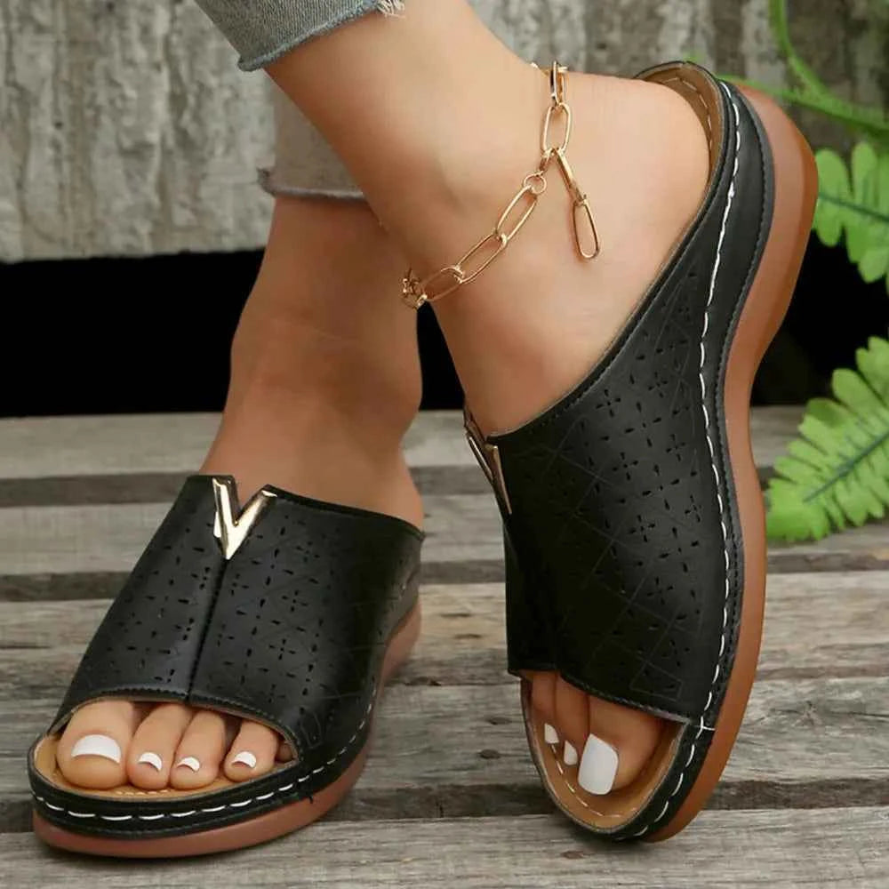 Open Toe Flats Sandals