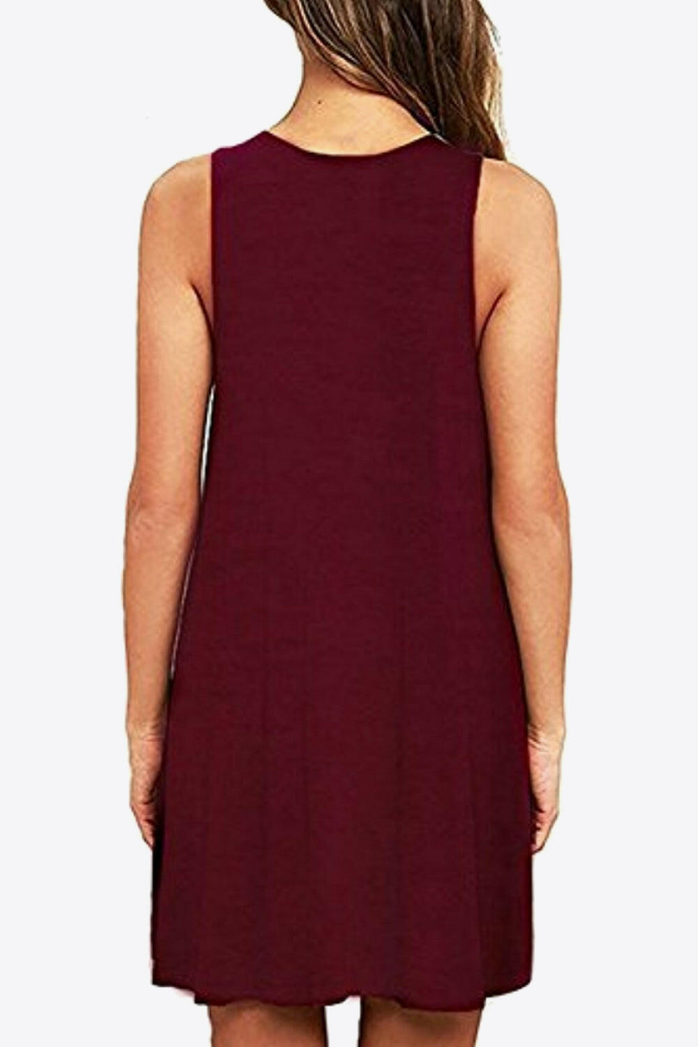 Sleeveless Dress with Pockets.