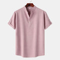 Men's Button Detail Short Sleeve Blouse.