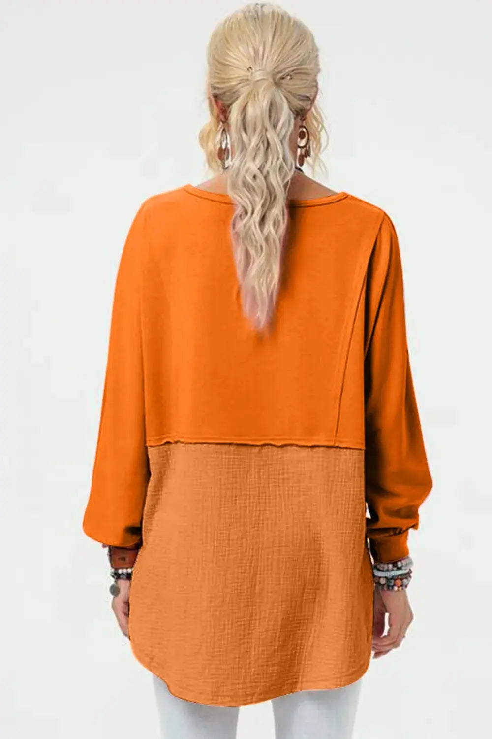 Long Sleeve High-Low T-Shirt.