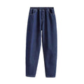 Style Denim Pants for Women Loose Harem Trousers Straight Leg Jeans for Ladies Plus Size Dad Pants