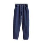 Style Denim Pants for Women Loose Harem Trousers Straight Leg Jeans for Ladies Plus Size Dad Pants