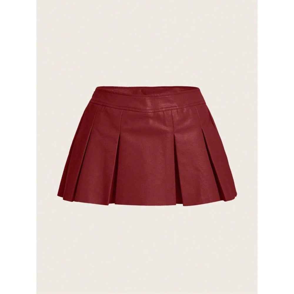Solid color sexy cropped versatile skirt