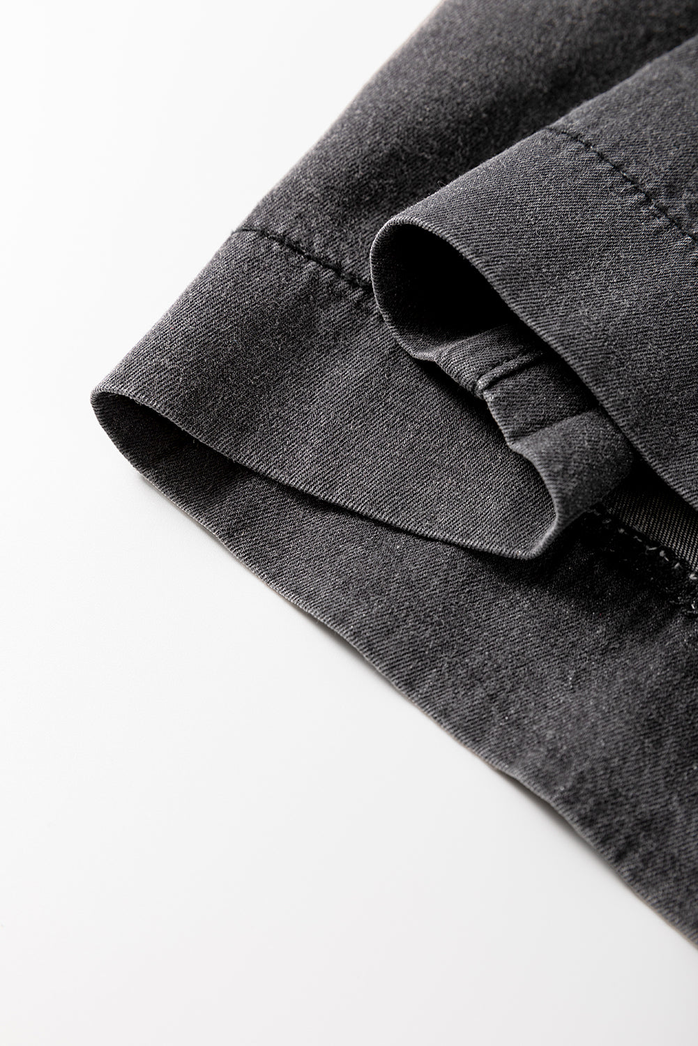 Carbon Grey Mineral Wash Button Fly Waist Wide Leg Jeans Dear-Lover Dropshipping