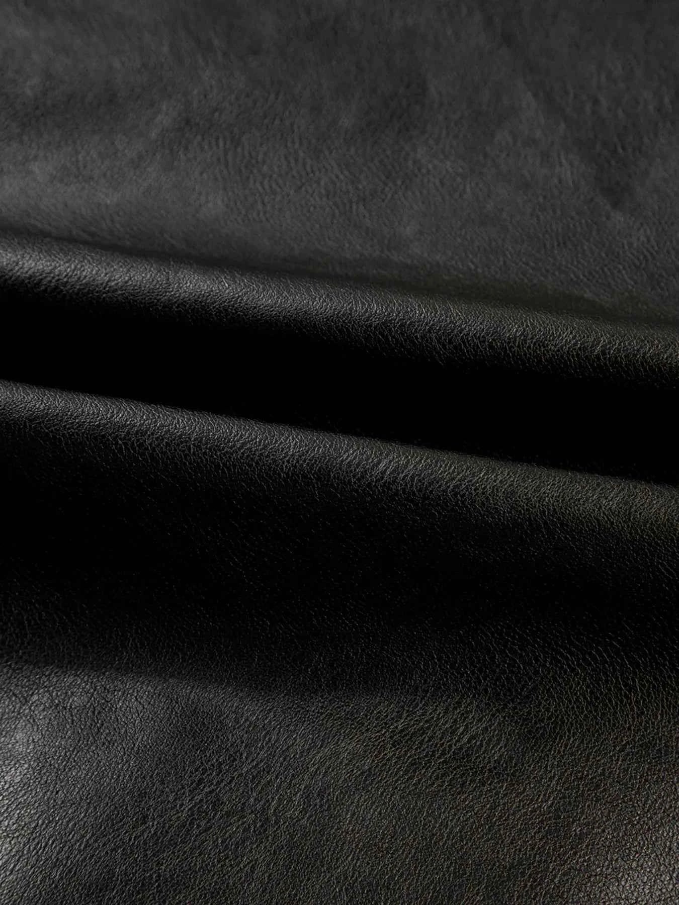 Faux Leather Buttoned Front Boxy Jacket