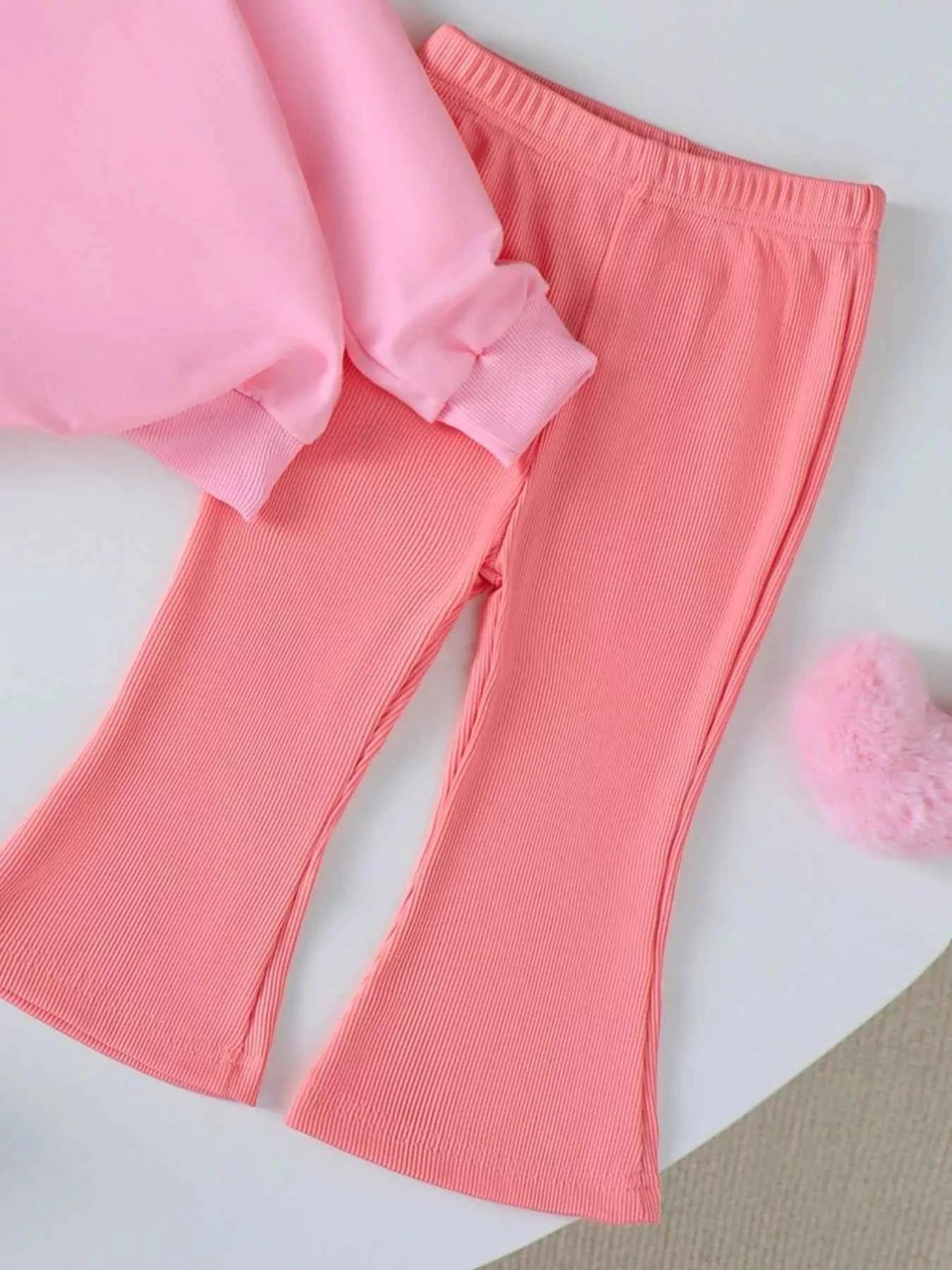 Children's Halloween Graphic Sweatshirt and Flare Pants Set