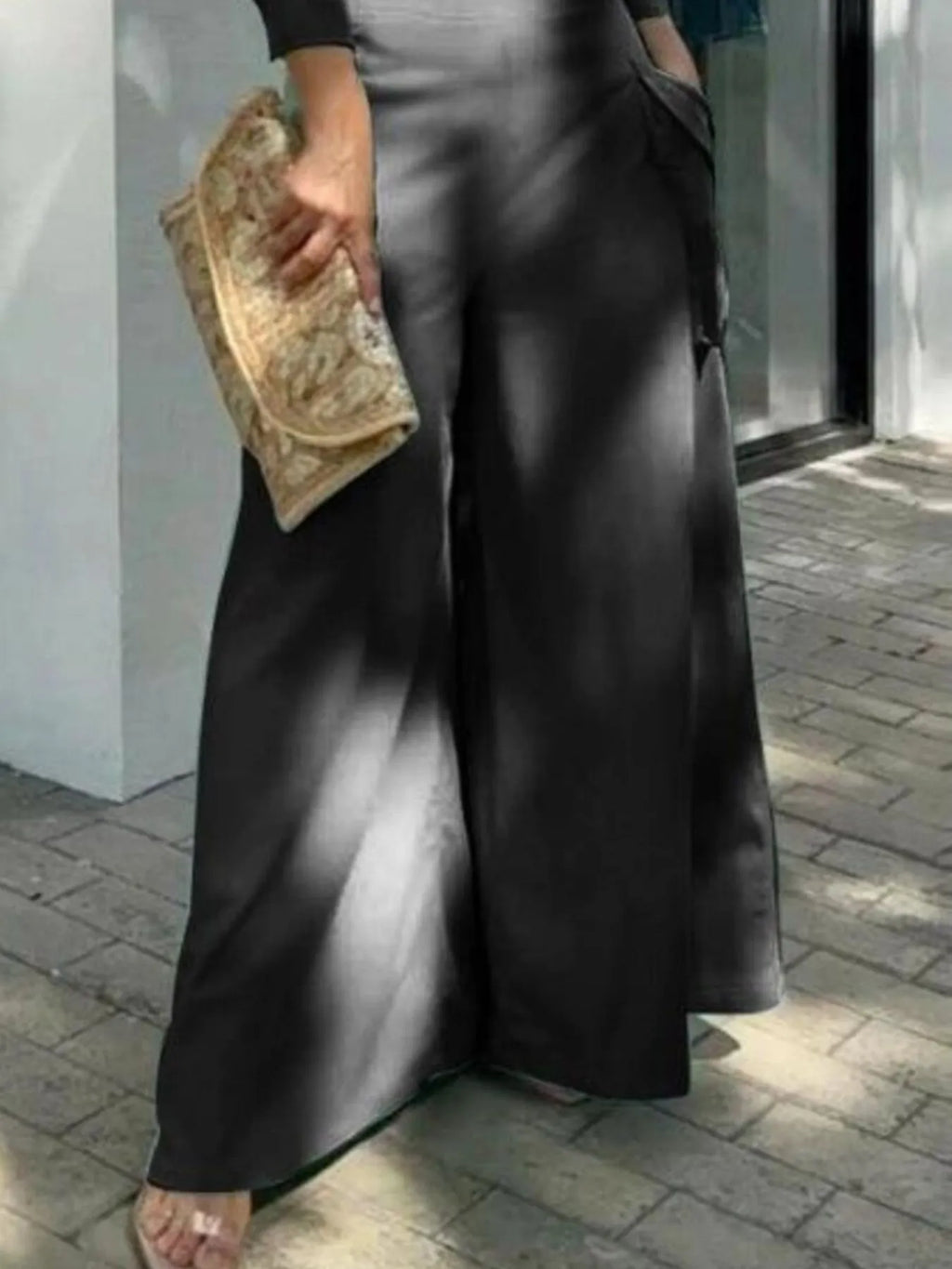 Long Sleeve Top and Pants Set Plus Size.