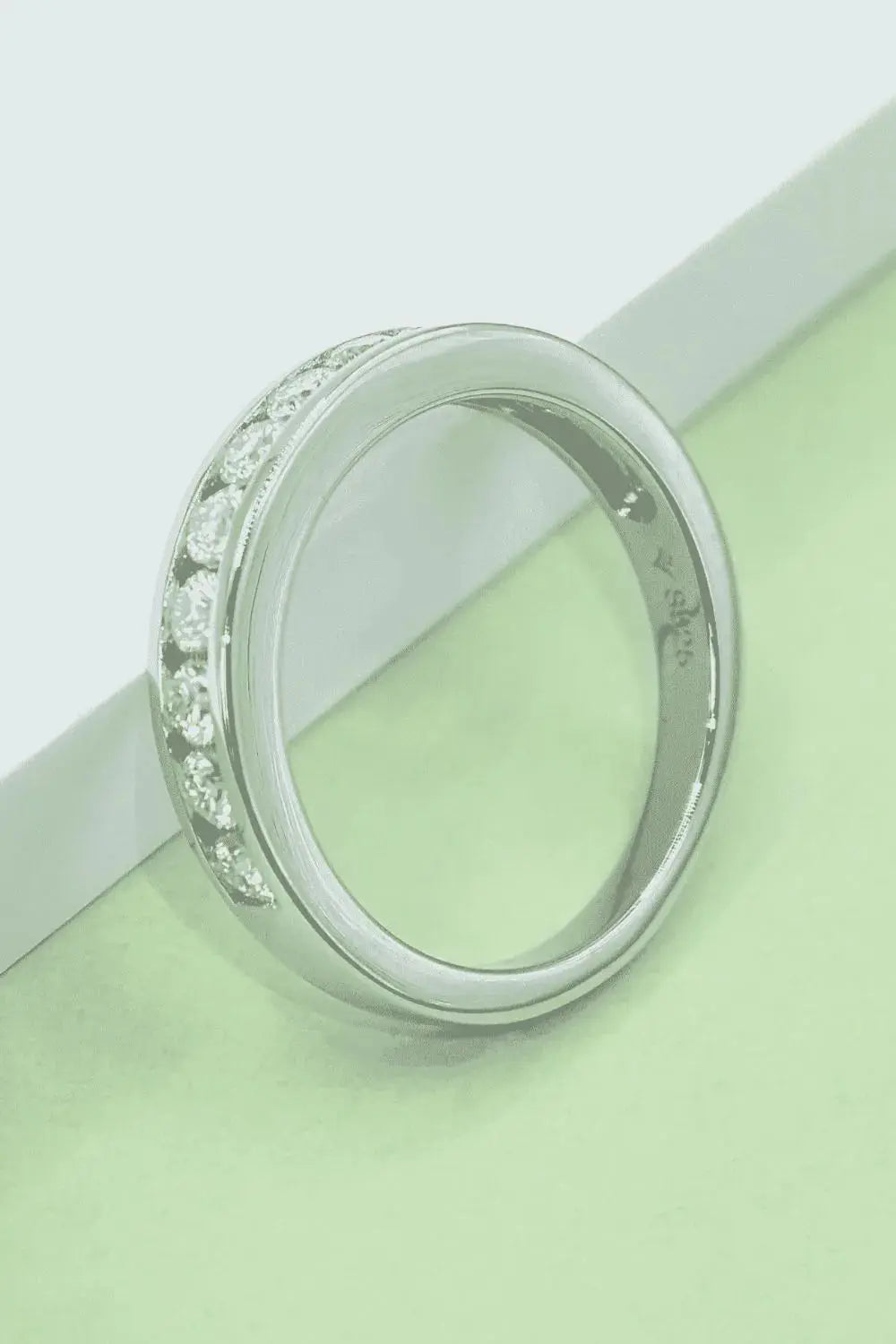 Moissanite 925 Sterling Silver Ring.