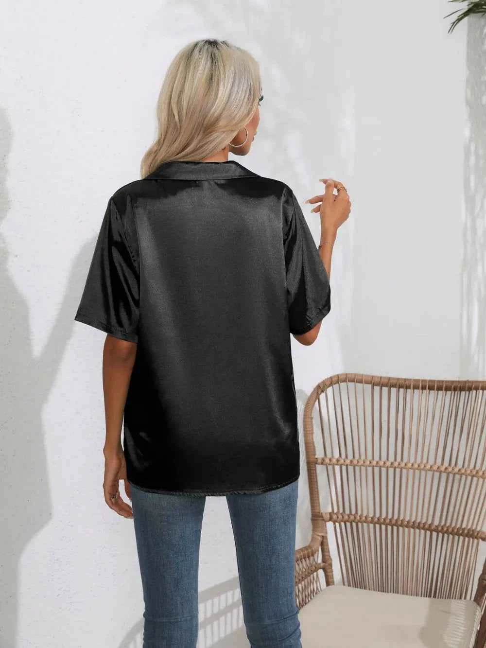 Button Down Short Sleeve Shirt.