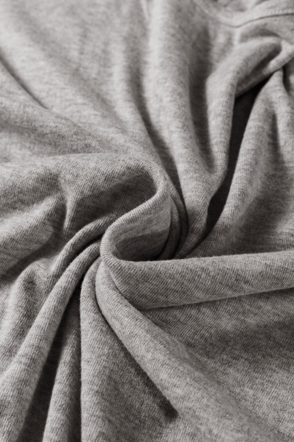 Light Grey Solid Color Extended Cuffs Long Sleeve Top