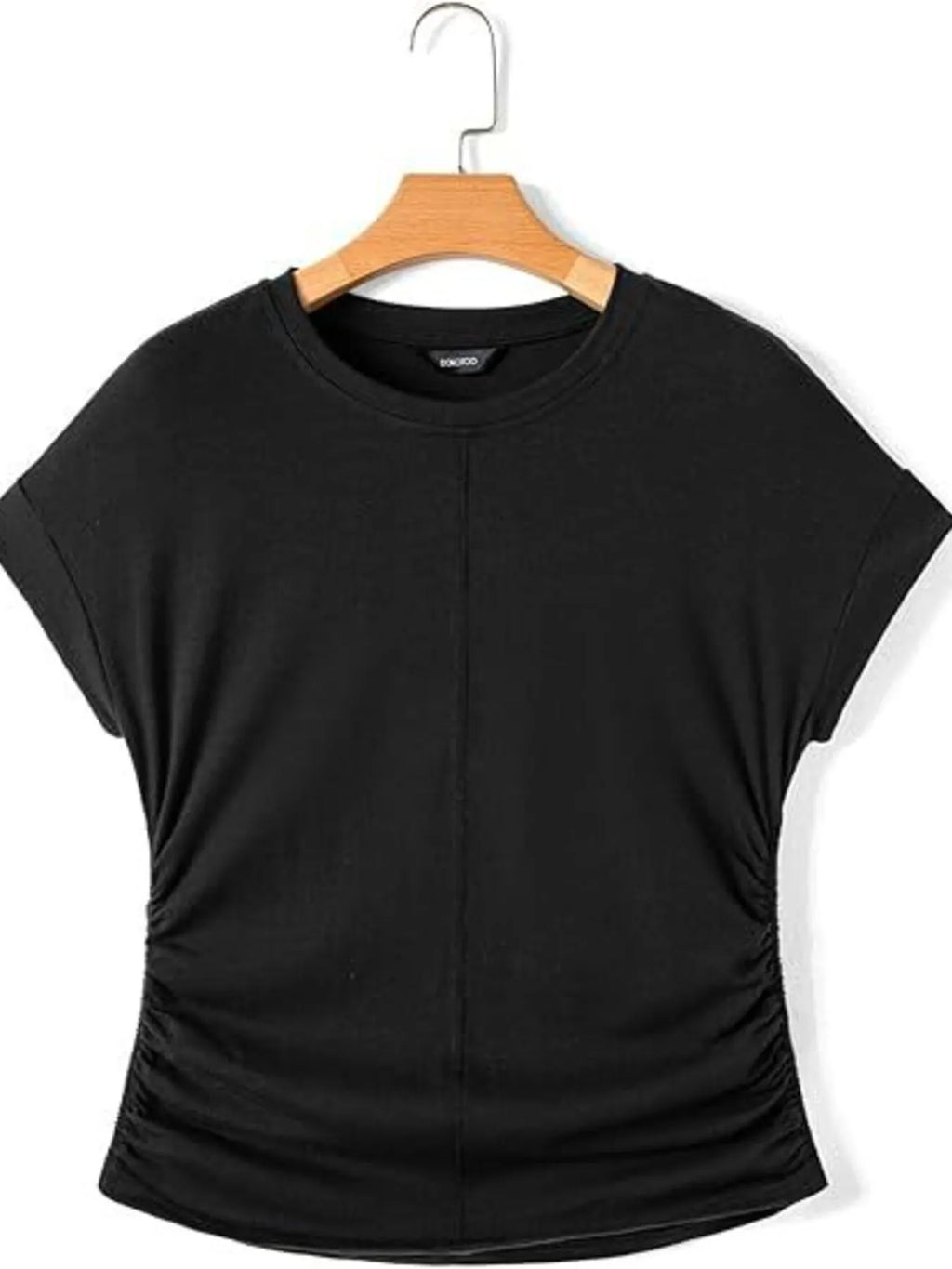Round Neck Short Sleeve women  T-Shirt.