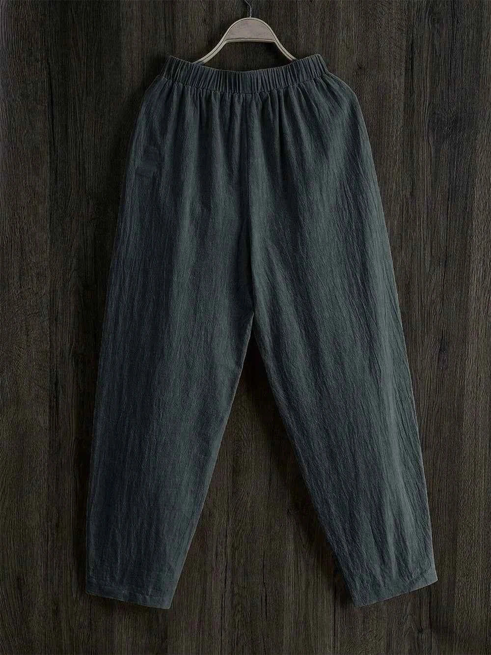 Elastic Waist Pants with Pockets.