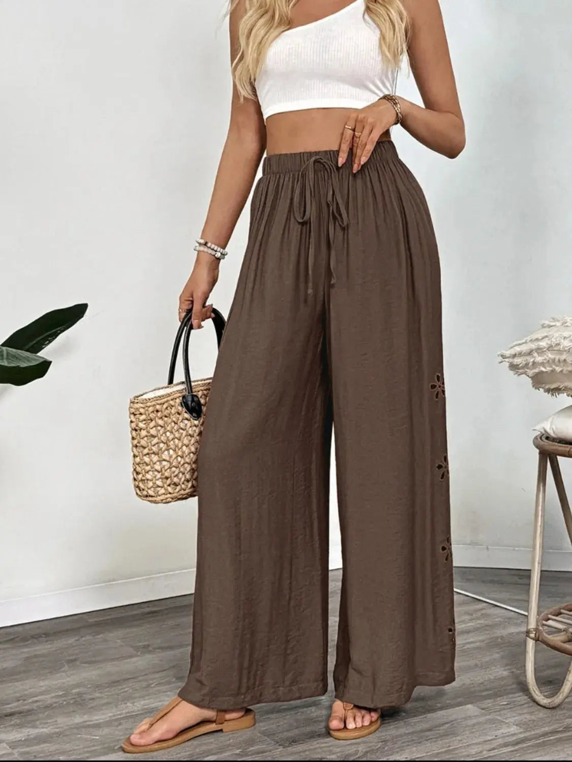 Casual Wide Leg Pants.