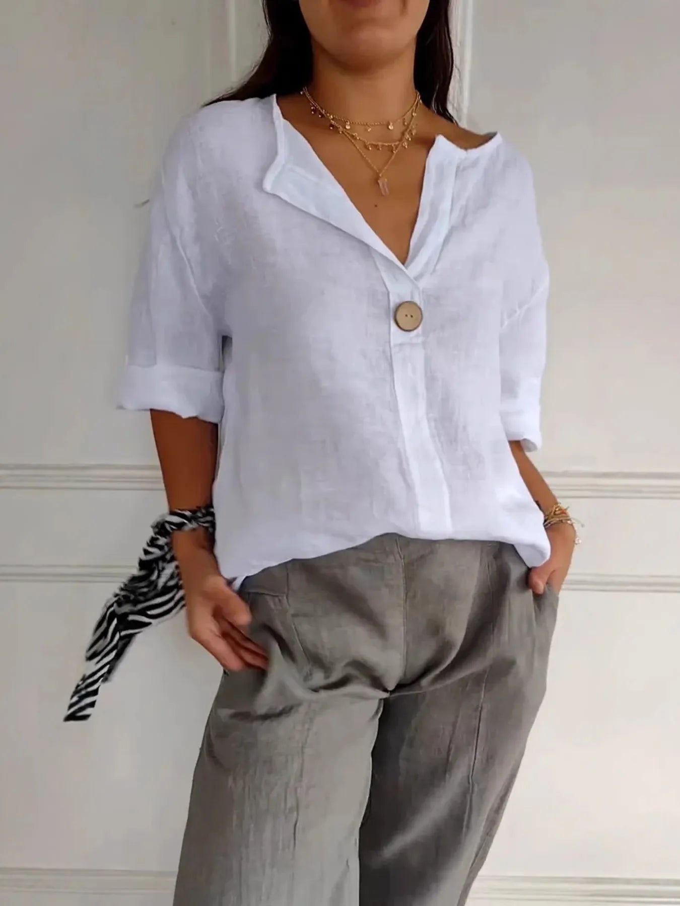 Women Blouse plus size.