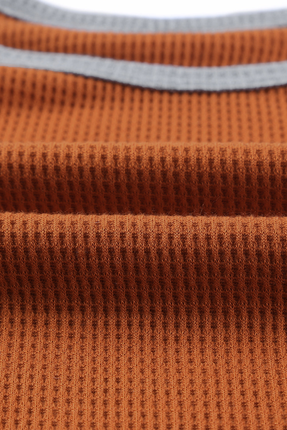 Brown Waffle Knit Leopard Patchwork Long Sleeve Dress Dear-Lover Dropshipping