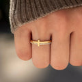 925 Sterling Silver Cross Ring.