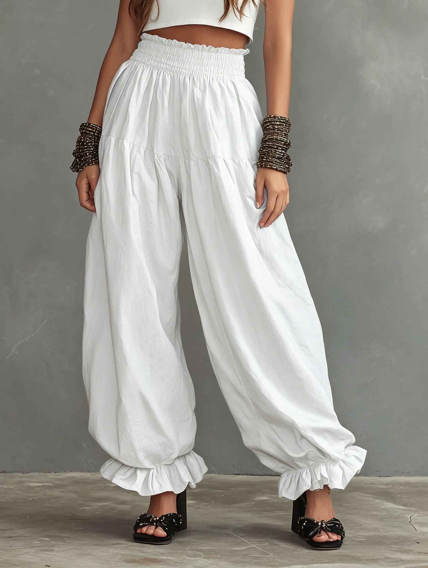 European And American Womens Loungewear Lantern Pants