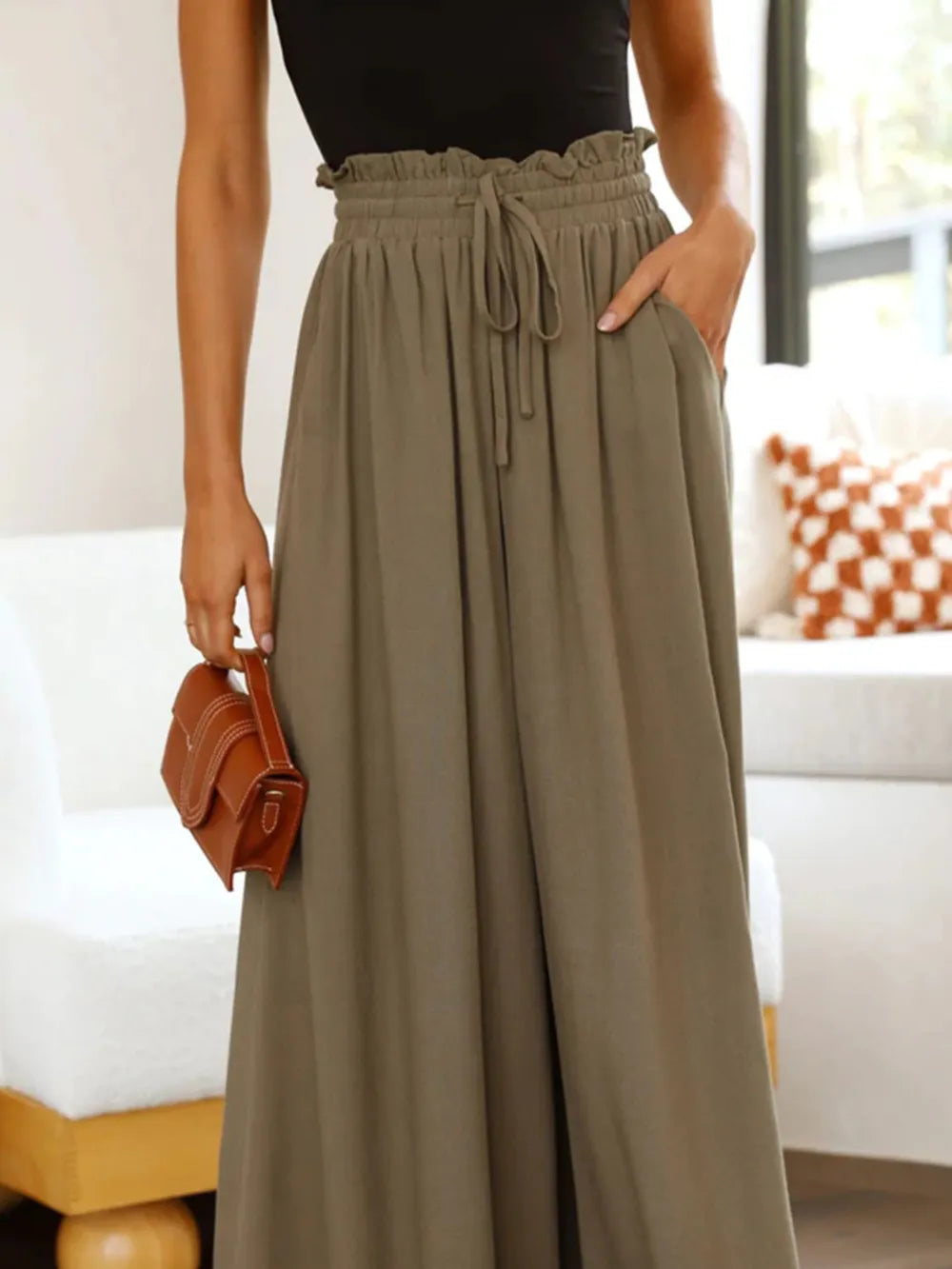 Wide Leg Pants with Pockets.
