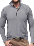 Men's Button Detail Long Sleeve Polo.