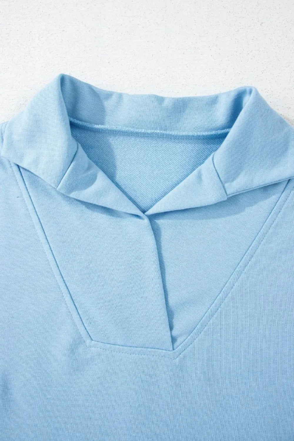 Rainbow Collared Short Sleeve Top and Shorts Set.