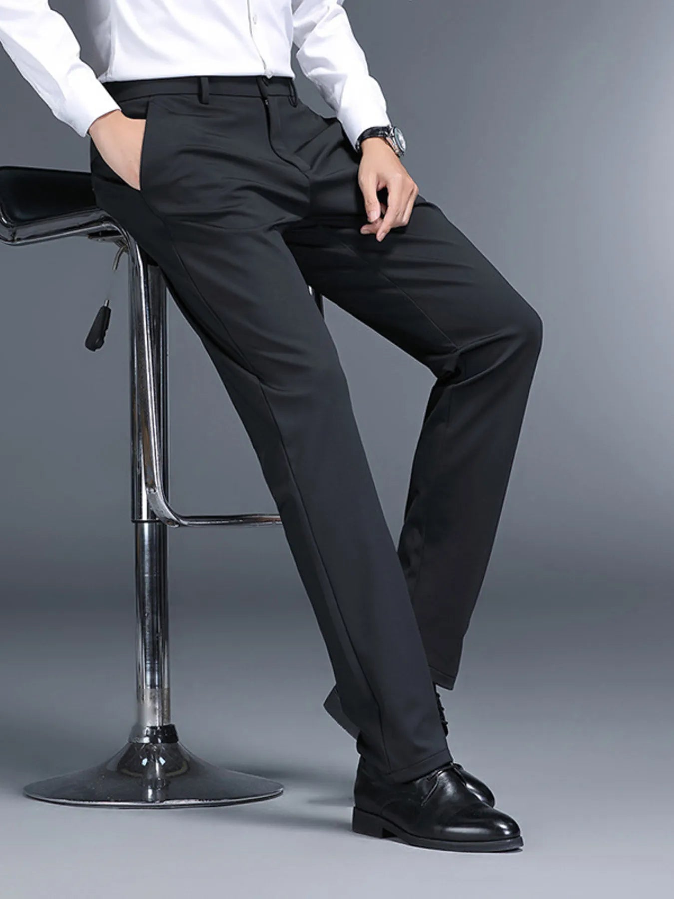 Men's Slim Fit Pants with Pockets.