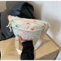 Raw Edge Tie-Dye Crossbody Bag