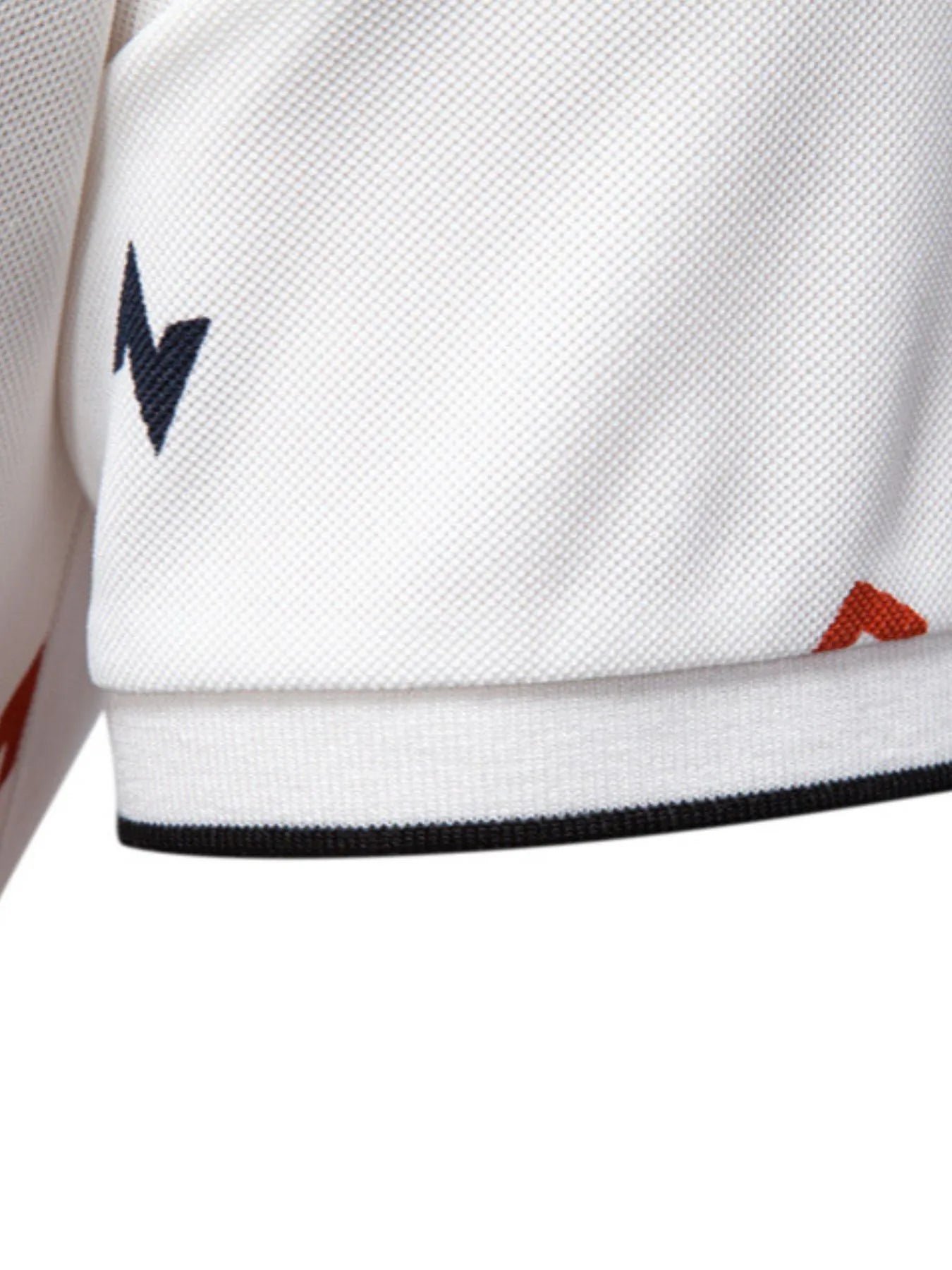 Men's Geometric Print Short Sleeve Polo Shirt.