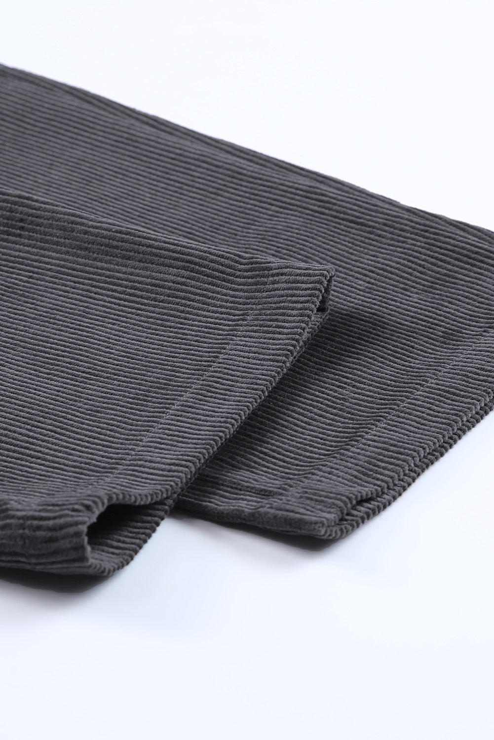 Gray Corduroy High Waist Straight Leg Pants Dear-Lover Dropshipping