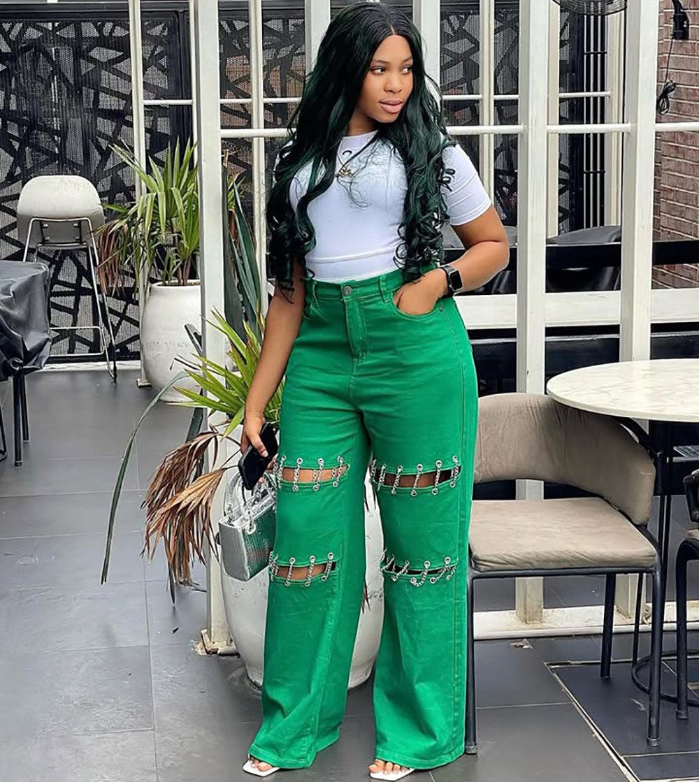 High Waist Denim Pants for Women eprolo