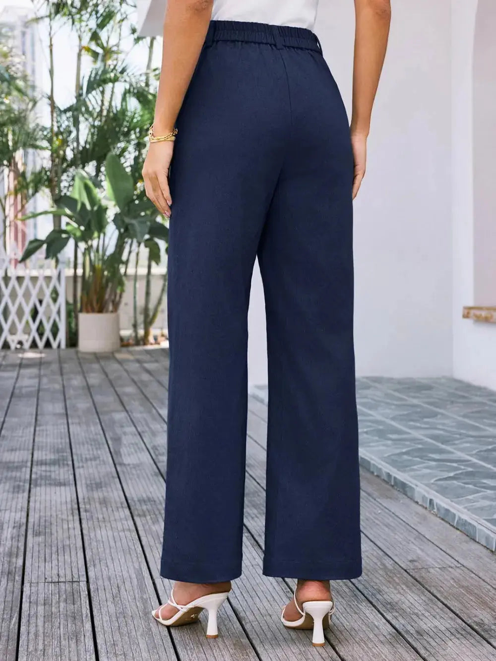 High Waist Wide Leg Pants.