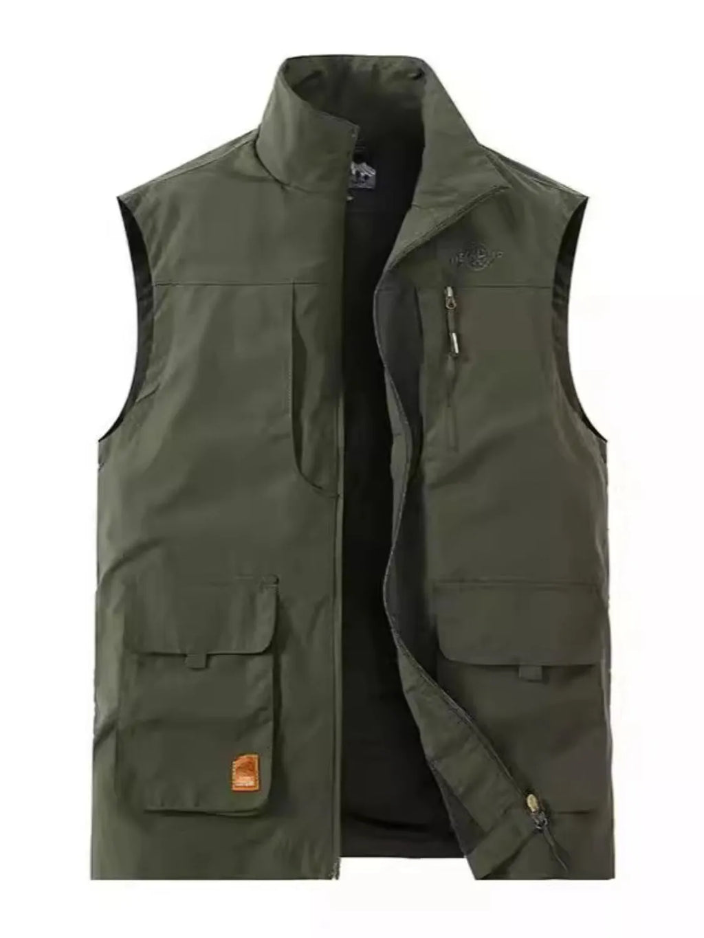 Men's Plus Size Zip Up Vest.