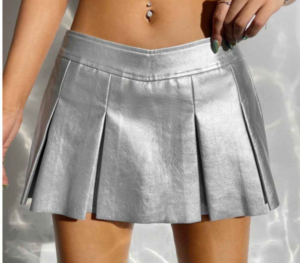 Solid color sexy cropped versatile skirt