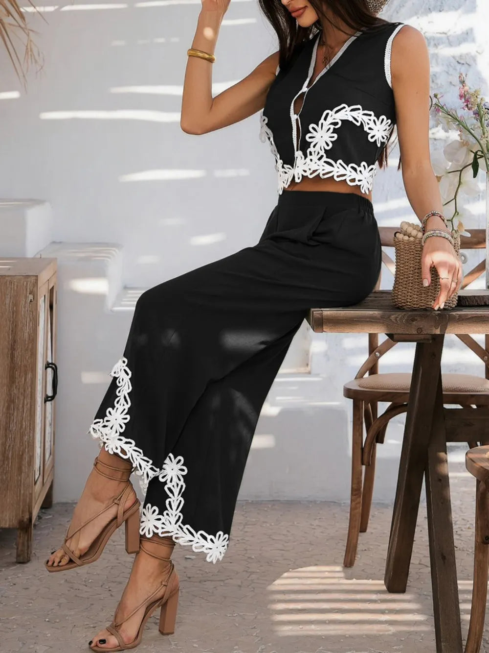 Elegant Vest and Pants Set.