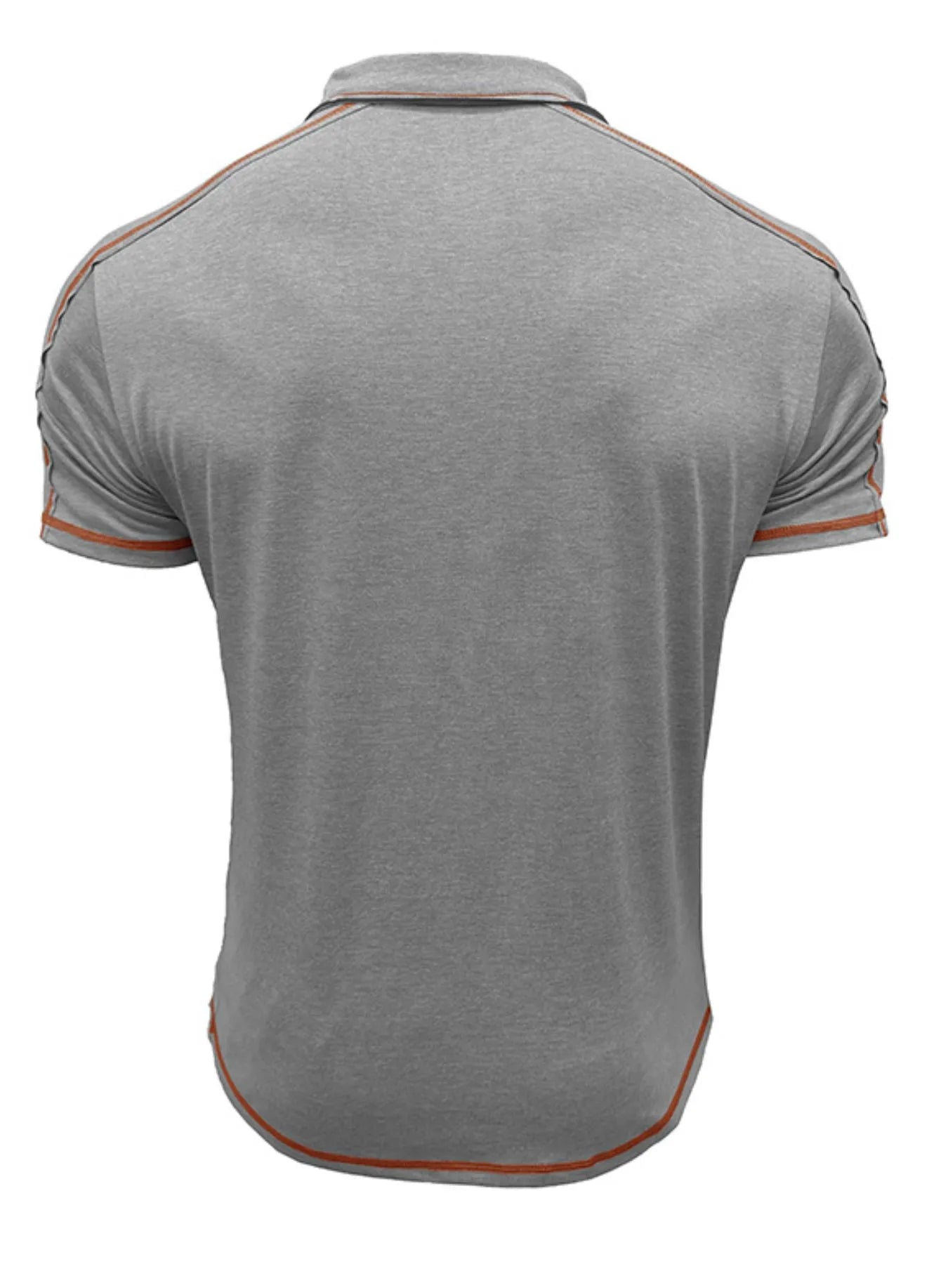 Men's Collared Neck Polo Shirt with Contrast Piping.