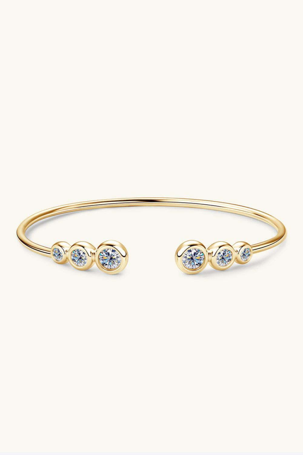 1.8 Carat Moissanite 925 Sterling Silver Bracelet.