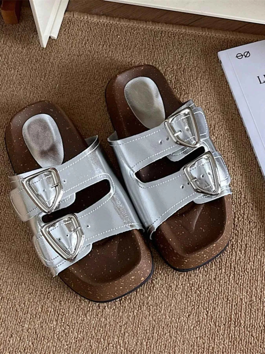 Double Buckle Comfort Sandals.