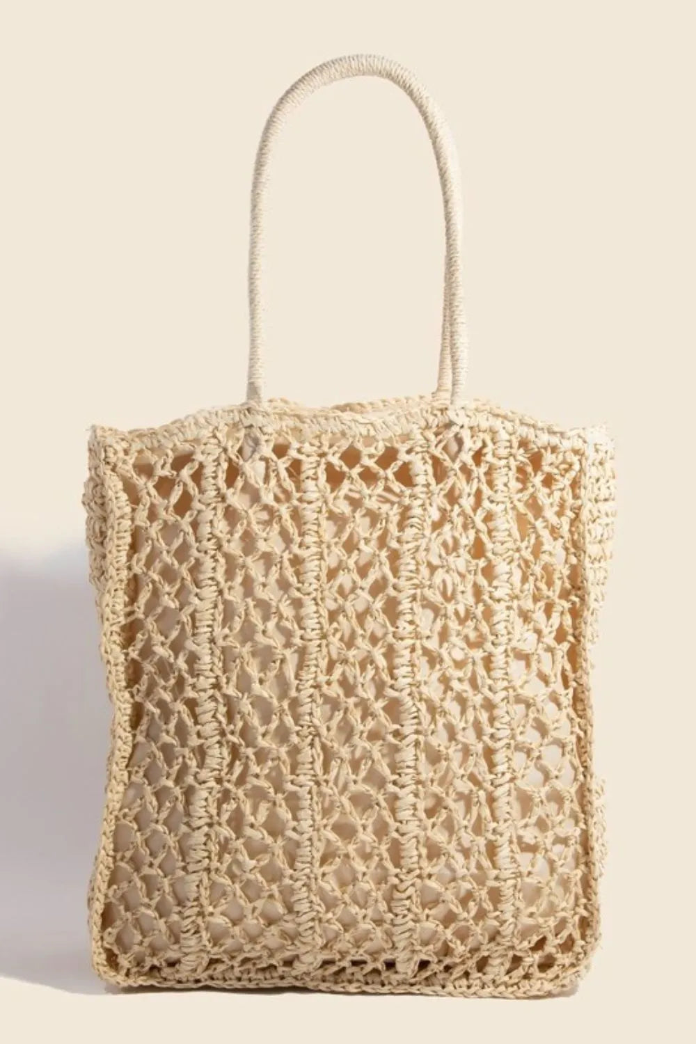 BEACH Intricate Braided Tote Bag.