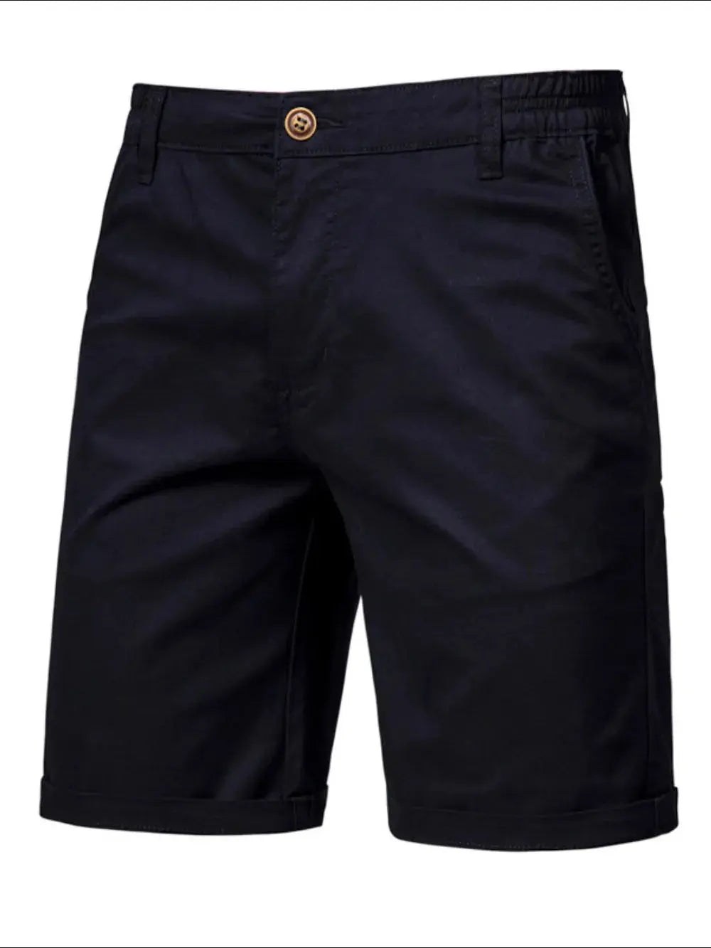 Men's Elastic Waist Shorts with Pockets.