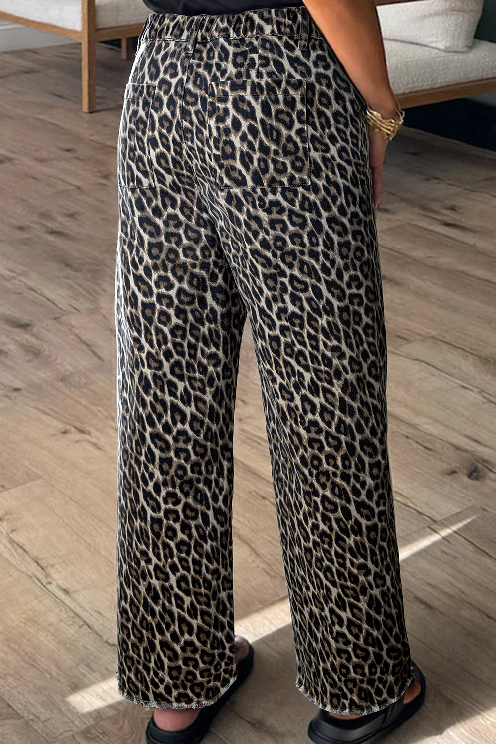 Yellow Leopard Straight Loose Leg Jeans Dear-Lover Dropshipping