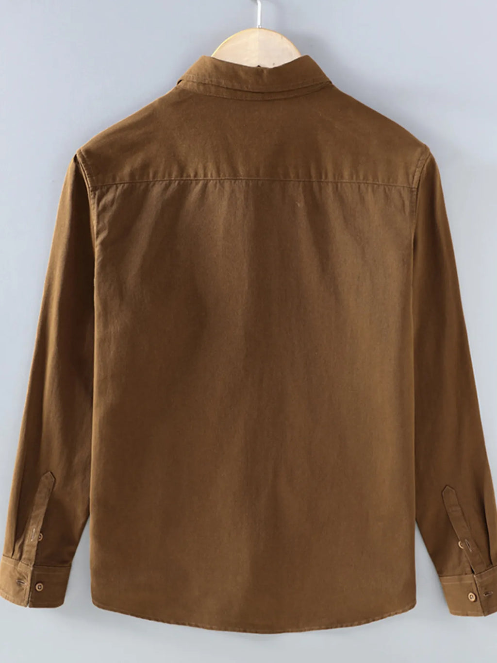 Men's Plus Size Button Up Long Sleeve Shirt.