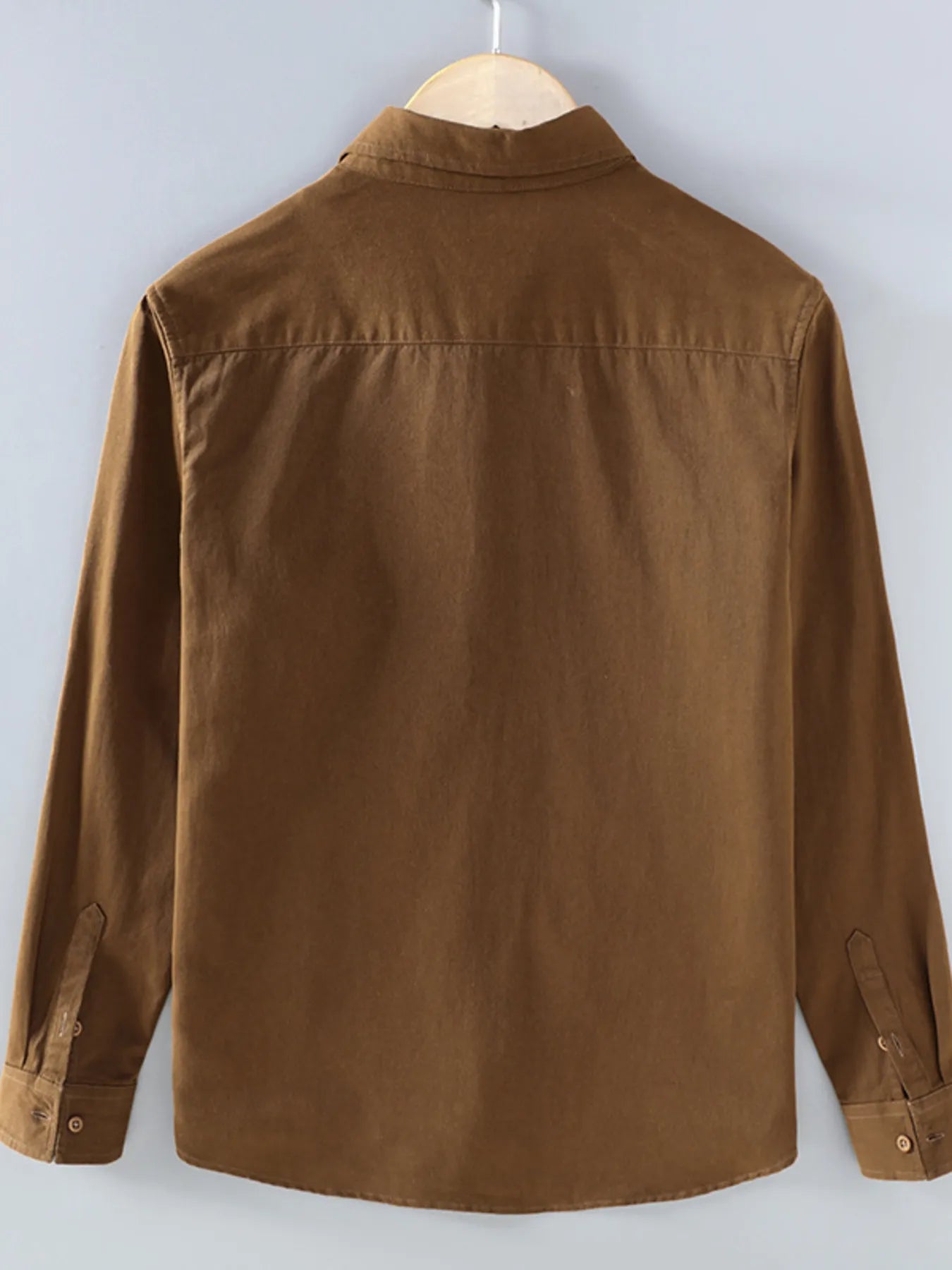 Men's Plus Size Button Up Long Sleeve Shirt.