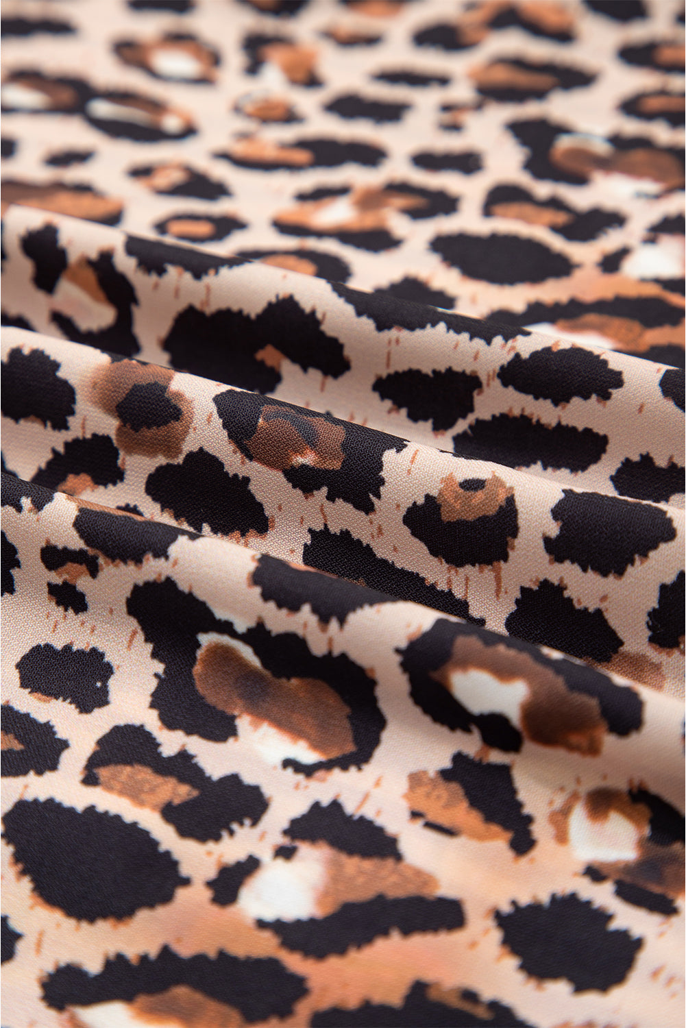 Sky Blue Striped Leopard Print Patchwork Button Up Womens Shirt Dear-Lover Dropshipping