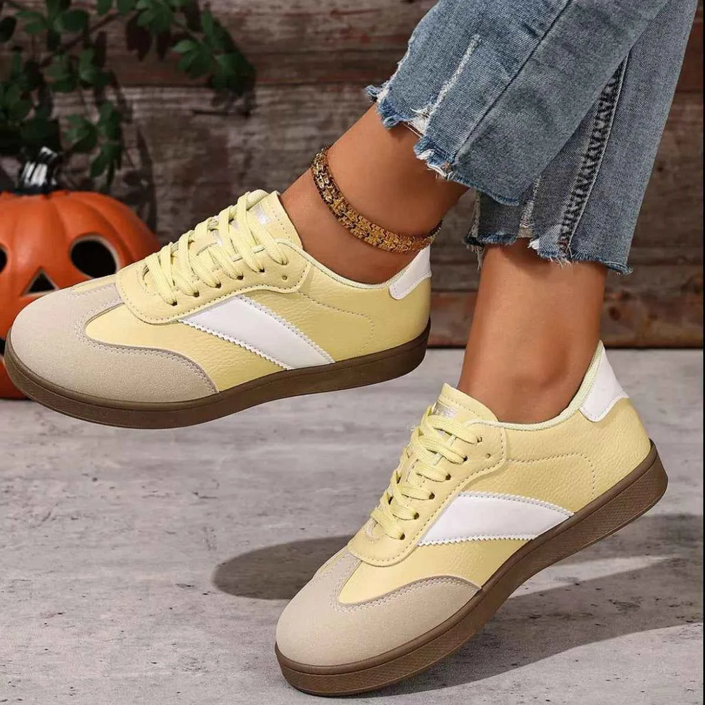 Round Toe Lace Up Sneakers