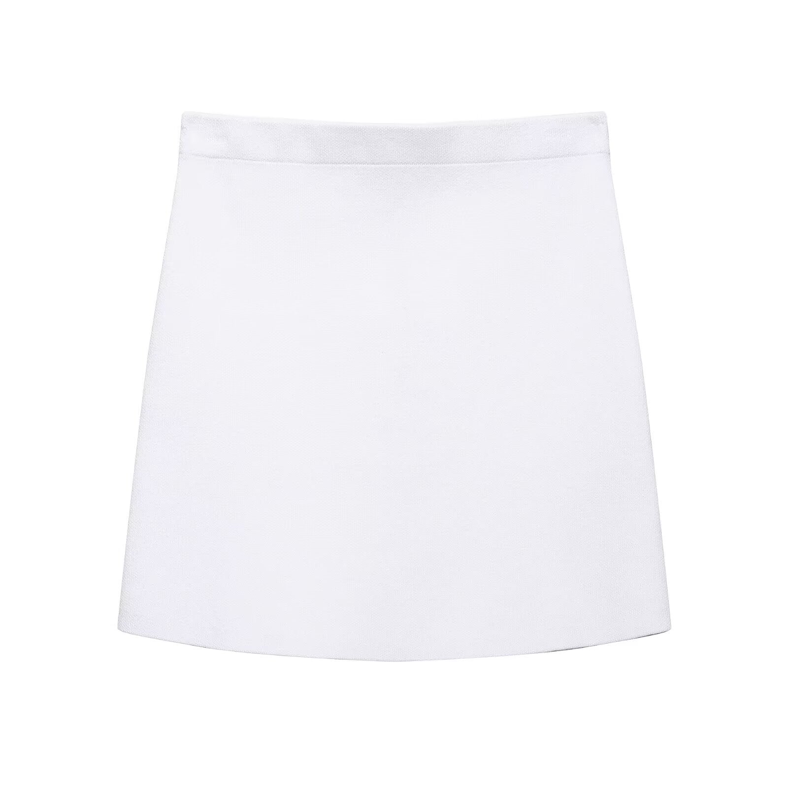 Knitted jacket with pleated hem and half skirt set