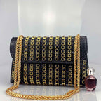 New Elegant Evening Dress Style Brooch-Adorned Clutch Bag with Rhinestones Chain Strap and Cheongsam Design for Formal Occasions