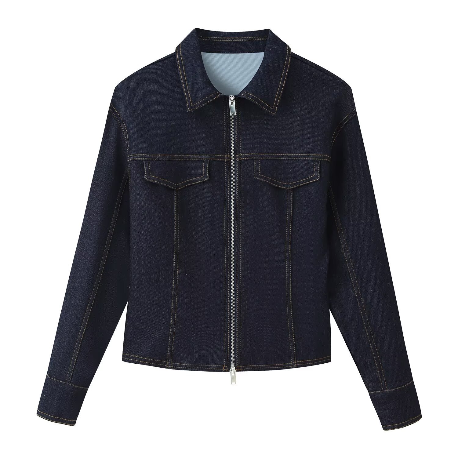 Denim jacket+denim women's clothing
