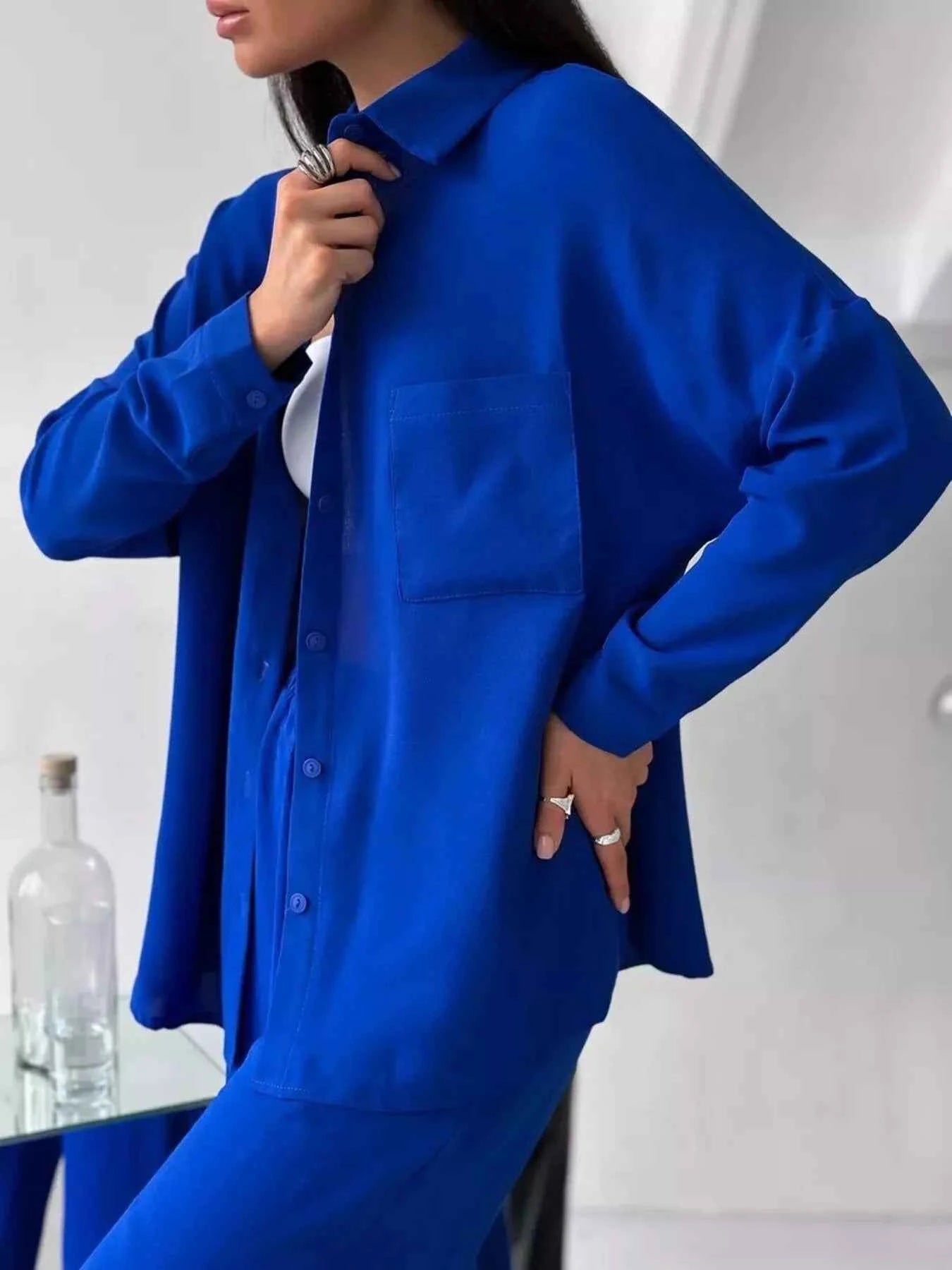 Button Down Shirt and Pants Set